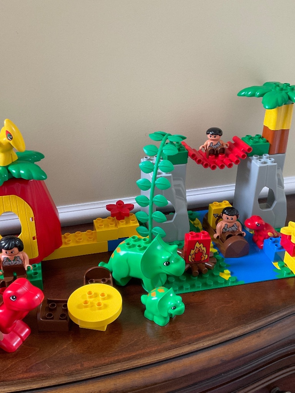 Rare Lego DUPLO #2605 Dinosaur Park complete set Vintage 1997